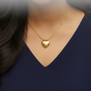 heart pendant chain