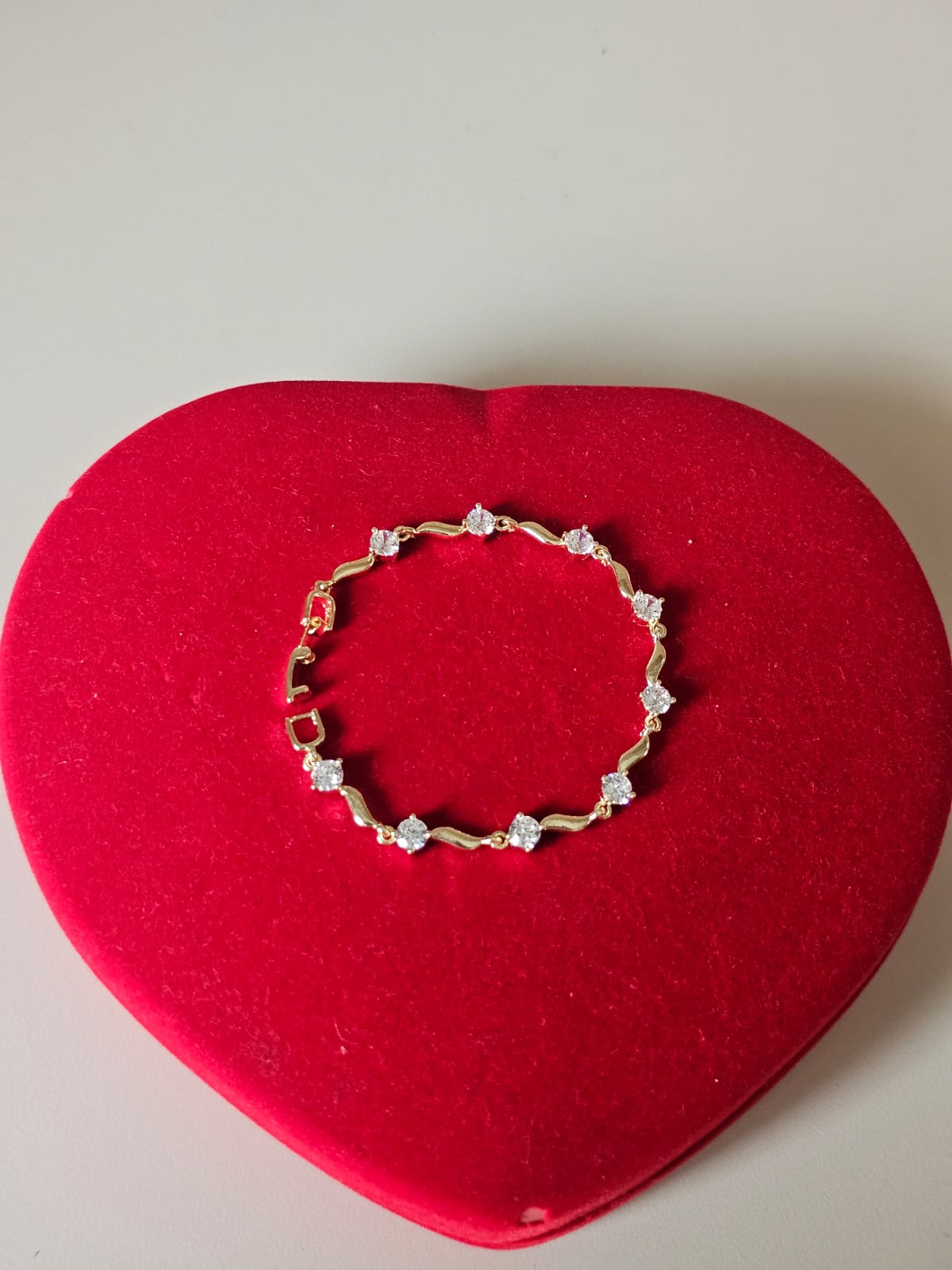 Gold Plated Bracelet with Wooden Gift Box