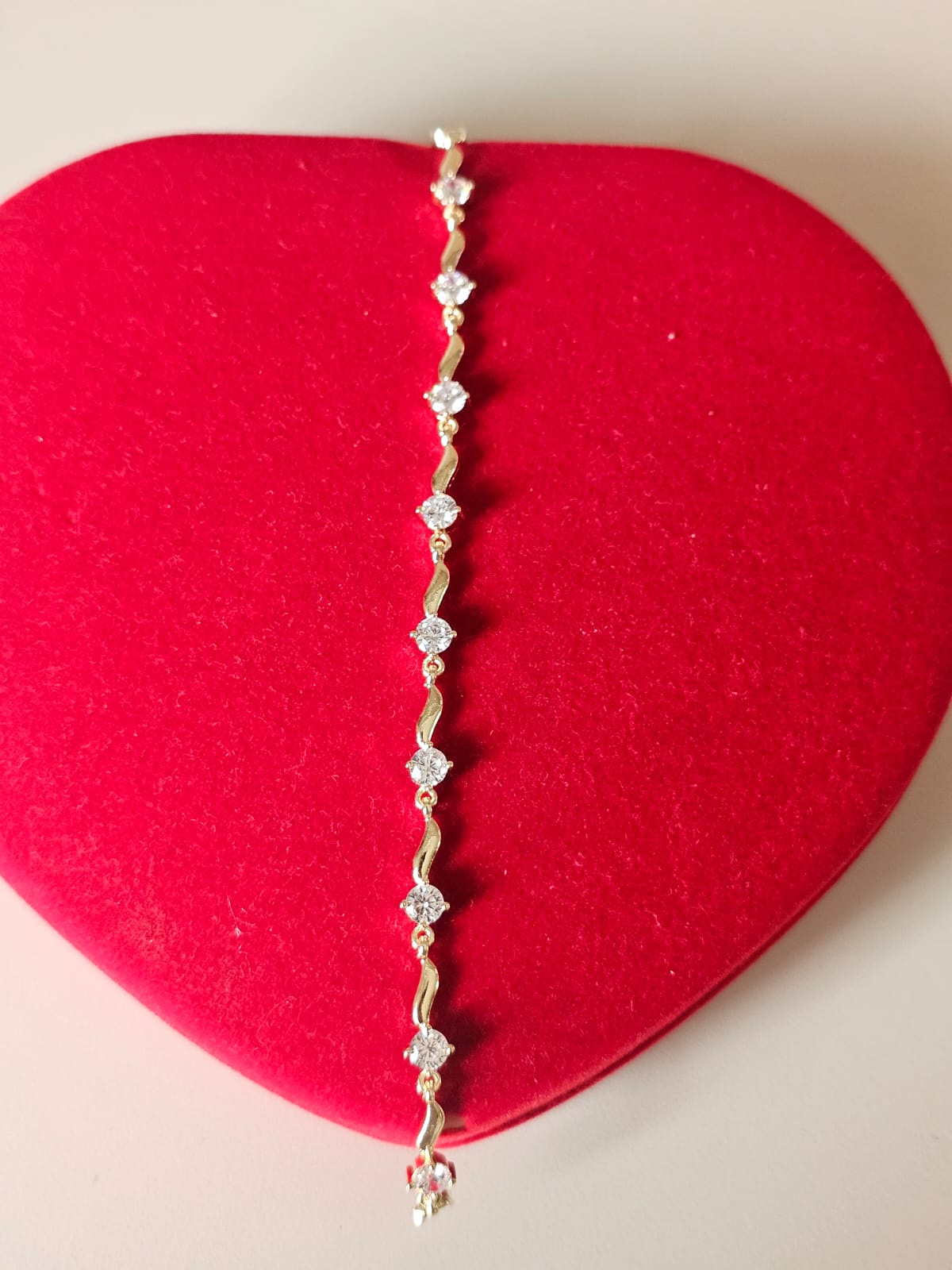 Gold Plated Bracelet with Wooden Gift Box - Image 3