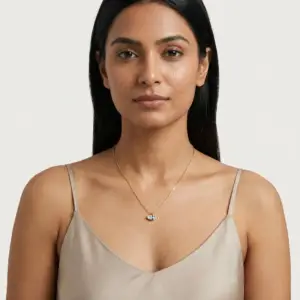 Marquise CZ Pendant Necklace | Gold Plated Necklace for Women